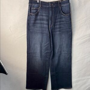 Well Worn Women’s  Dark Indigo Wide Leg Jeans